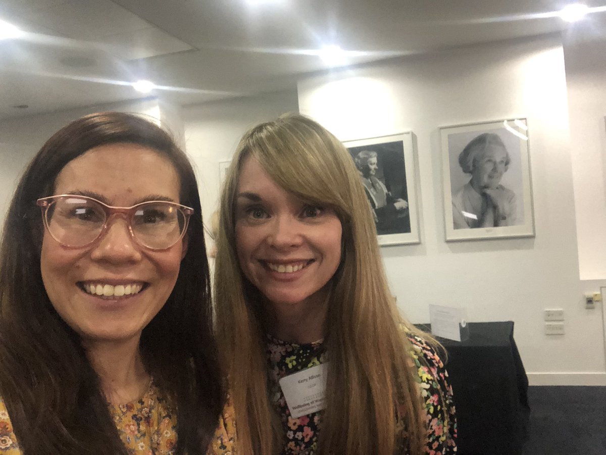 Delighted to bump into Kerry at the amazing #WellbeingOfWomenSummit There is still such importance in campaigning for equality in womens health, particularly for marginalised communities #NationalInclusionWeek