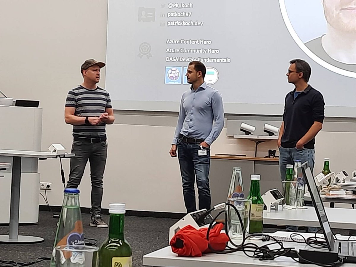 PK_Koch's tweet image. In yesterday&apos;s #Azure Workshop of the @msdevgraz we discussed #cloud fundamentals and had a hands-on session for provisioning Virtual Machines and #Serverless Services. Thx to all attendees making the workshop valuable :)
With @berhir and @ironcev_