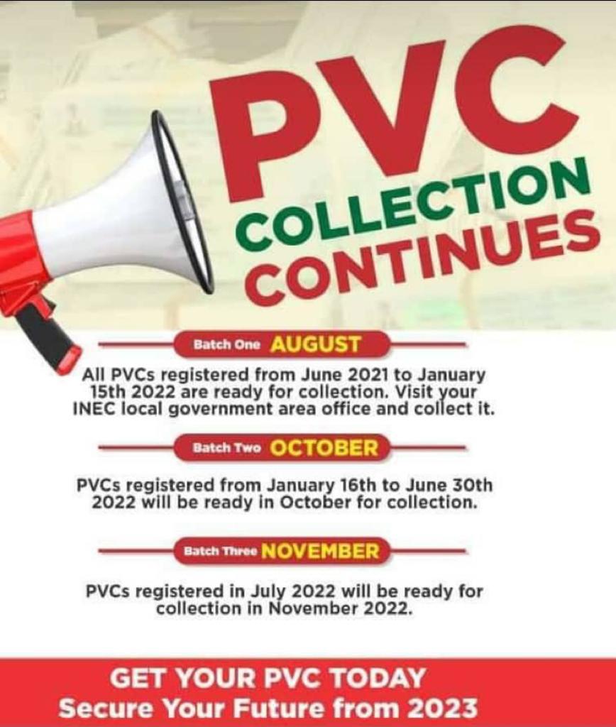 Good morning to all OBIDIENT and please don't forget to go get your PVC.