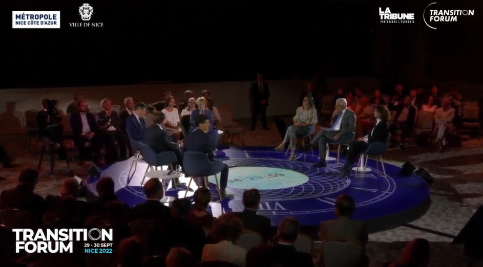 latribuneevents's tweet photo. #TransitionForum - Quelles énergies demain et à quel prix ?
🔸@cestrosi Président @MetropoleNCA
🔸Benjamin Fremaux Président @Idexgroupe
🔸@JehannoSylvie PDG @dalkia
🔸@ChristianBuchel de @Enedis
🔸@NadiaMaizi Directrice #TransitionInstitute
🔸@DiCrescenzo_A Président @ccifrance https://t.co/mDjnQAO1MC