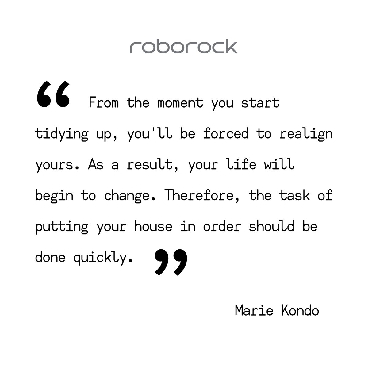 roborockglobal's tweet photo. #MarieKondo is a #tidying guru and probably the most famous sorting queen in the world! Whether with her book #MagicCleaning or on #Netflix: A clean and tidy home is always the focus. ✨
We want to know:
Tidy home = clear head?🤔 https://t.co/Nu3b4PJREv