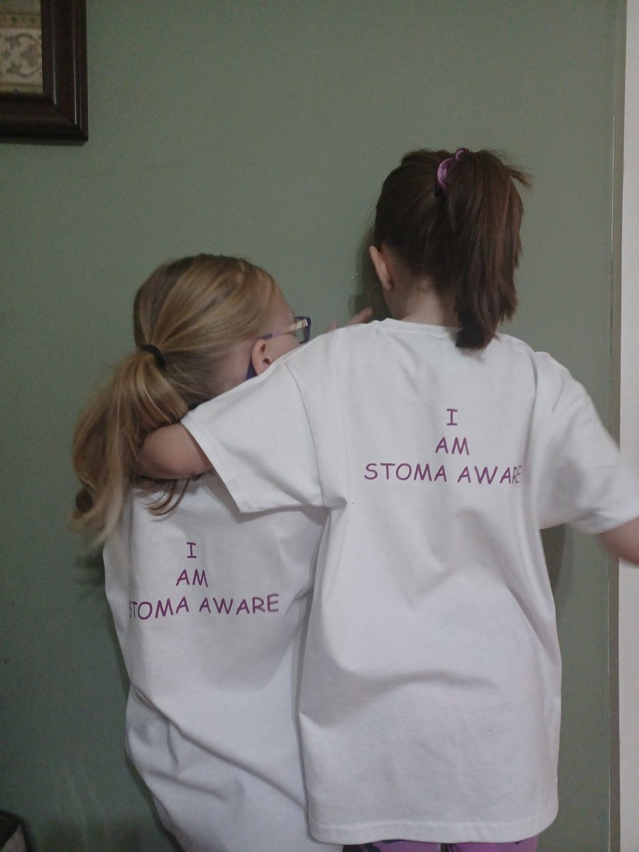Stoma awareness day at school , supporting young children having a stoma will help them growing up to feel confident and proud and stop the stoma stigma,    Jessica and penny are ready 😁 jessicas also getting a certificate in school assembly 💜

<a href="/OurLadyStarSea/">Our Lady Star ot Sea</a>
