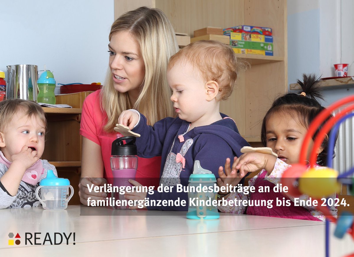 Der Ständerat hat die Verlängerung der Bundesbeiträge an die familienergänzende Kinderbetreuung gutgeheissen. Die Verlängerung der Finanzhilfen wird hinfällig, sobald das neue Gesetz, das derzeit in Ausarbeitung ist, in Kraft tritt. Mehr Informationen ➡️ bit.ly/3RhPKke