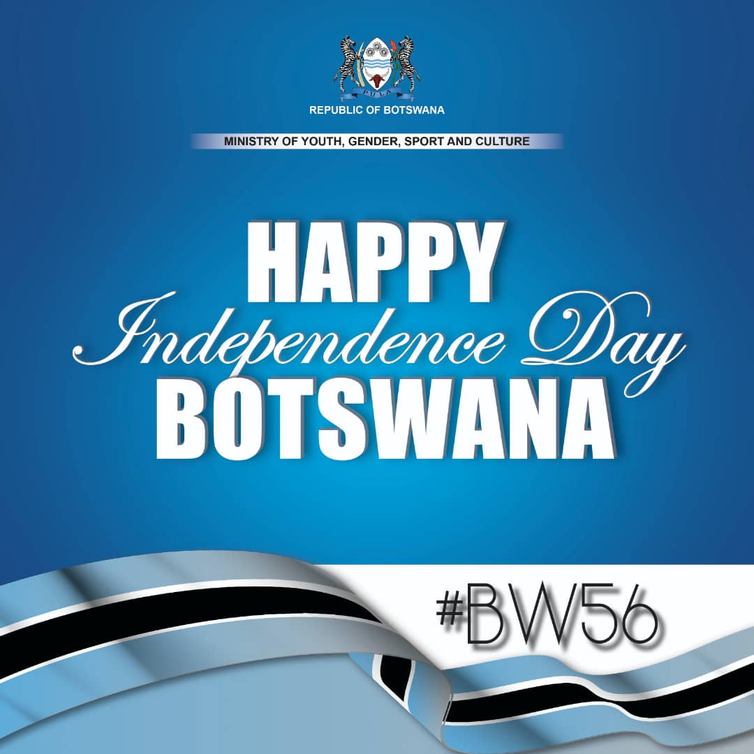 myscbw's tweet photo. Happy Independence Day Botswana. #BW56 #ProgressiveGrowth https://t.co/dqxCX6ZvlU