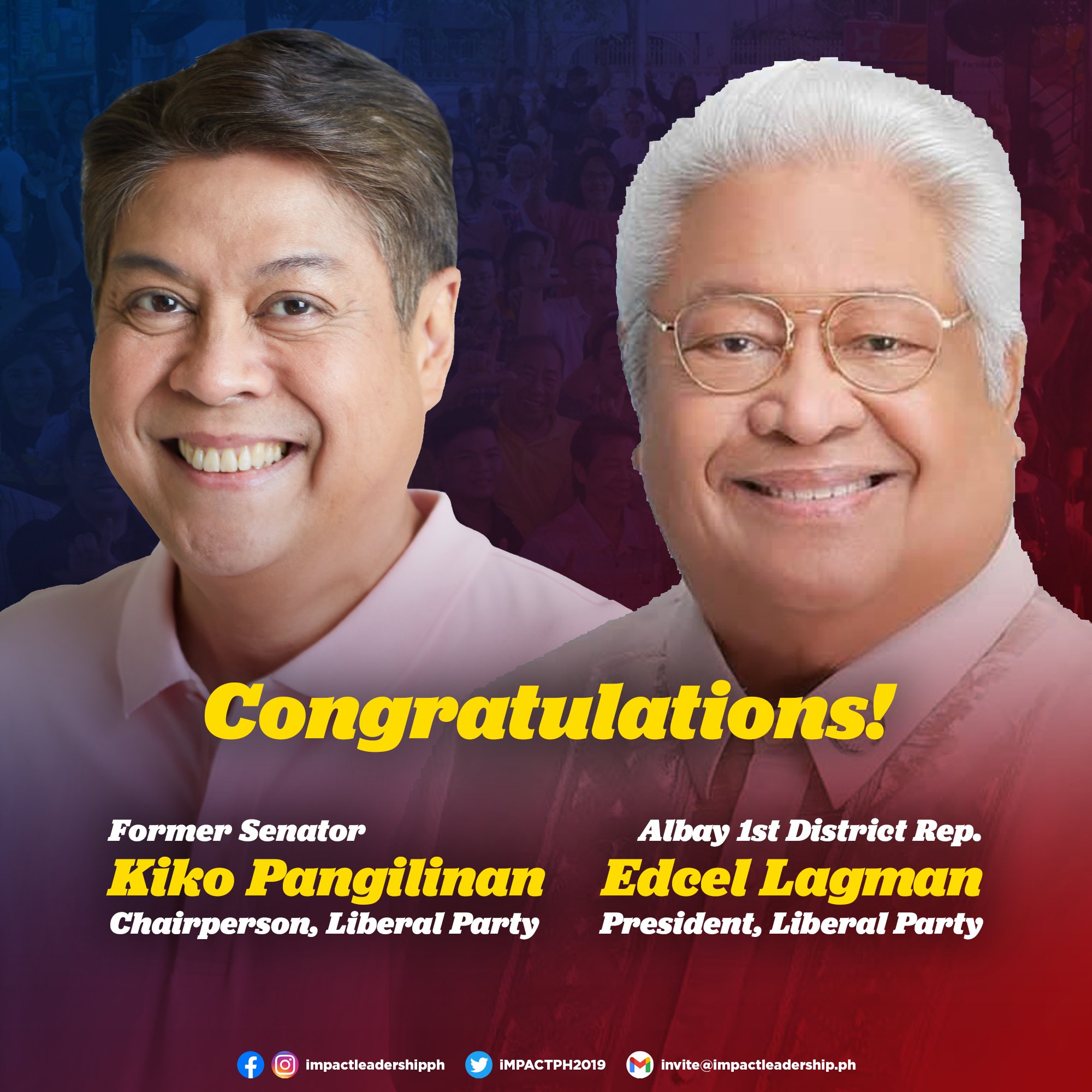 Kiko Pangilinan on X: Congratulatioms to the newly-elected officers of NMYL!   / X