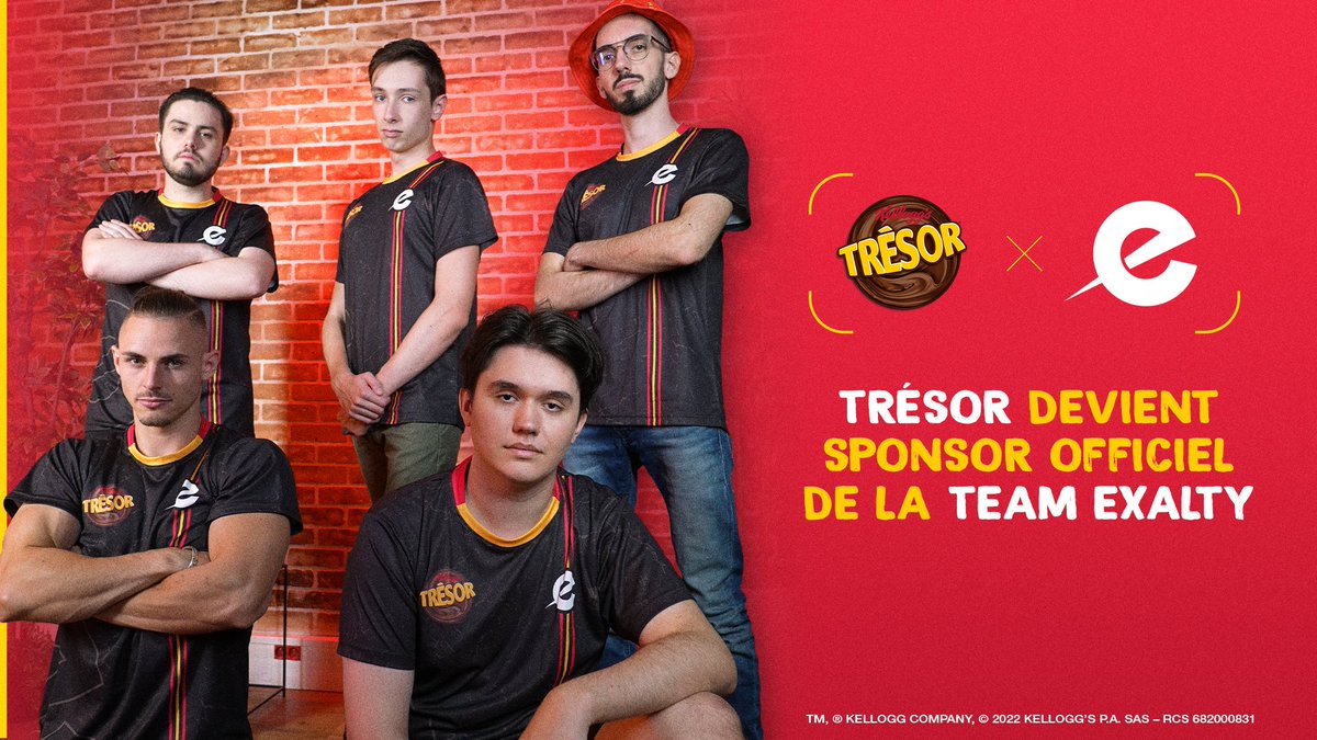 TresorKelloggs's tweet photo. Nous accompagnons la team @Exalty_FR en tant que sponsor officiel 🤩 https://t.co/gIJ7N4qDhR