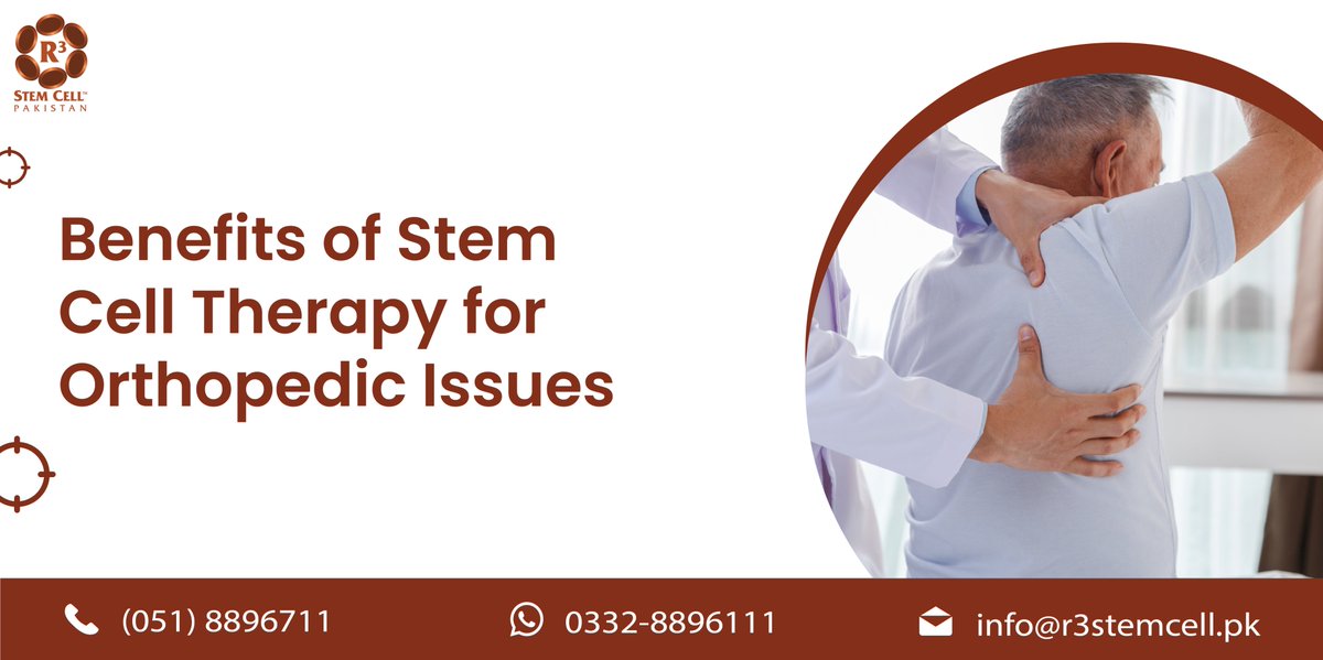 R3StemCellPK's tweet photo. When stem cells injected at the site of orthopedic pain or inflammation, stem cells can stimulate a deep treatment response.

Email: info@r3stemcell.pk

#orthopedicsurgery #sportsinjury #StemCellTherapy #RegenerativeMedicine #R3StemCellPakistan #spinalstenosis #jointreplacement https://t.co/2eSiefRym7