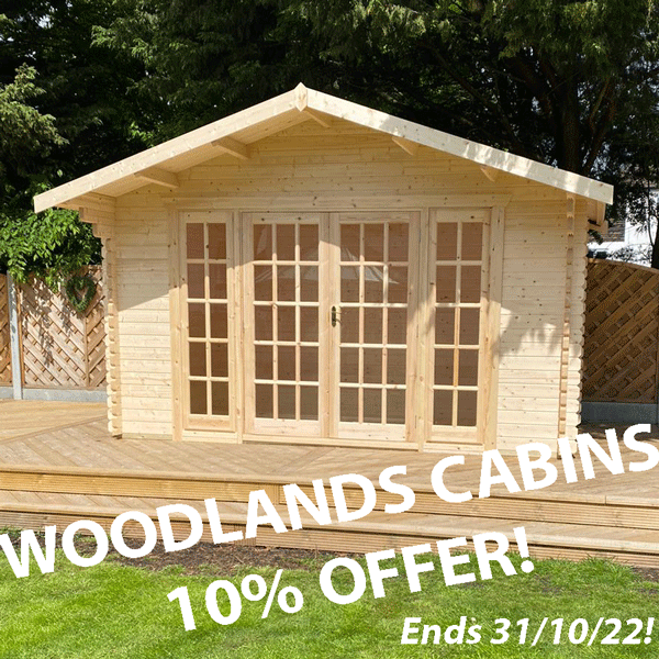 lemonfencing's tweet photo. Woodlands cabin offer extended! 10% off the building price until 31st October! Big savings! 28mm and 44mm building options available and a multitude of sizes and designs to choose from! Finance is available on orders over £1000 too! #Lemonfencing #Cabins #Sale #Southend https://t.co/IiXNqdutxO