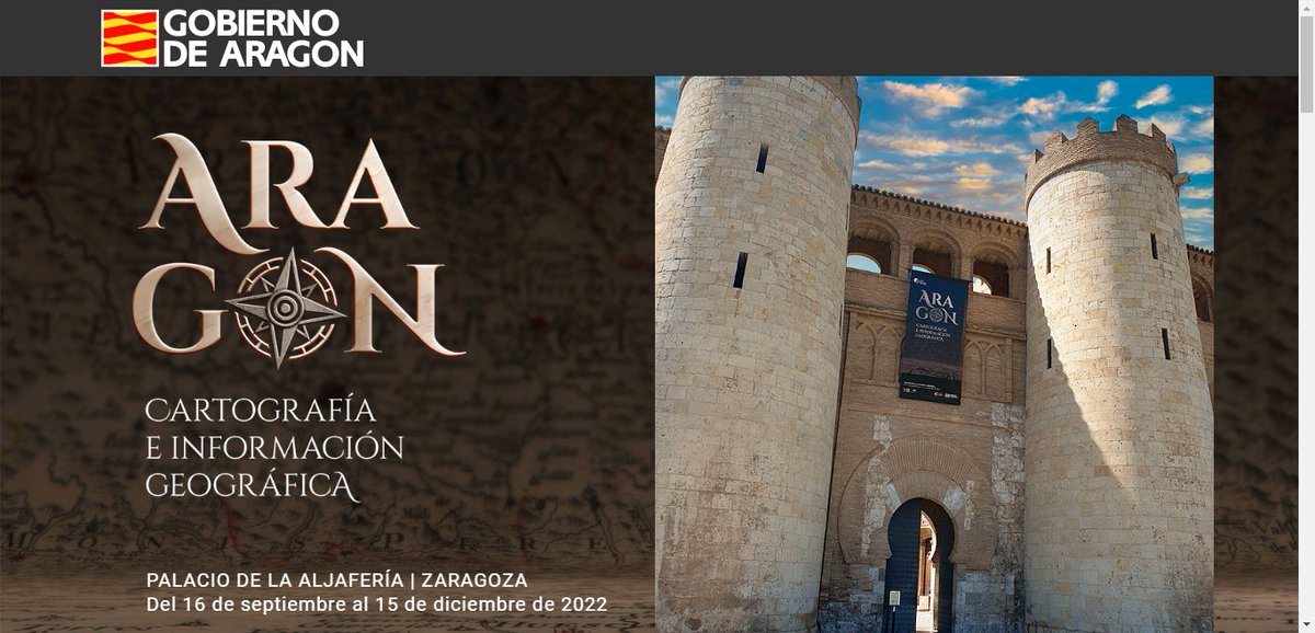 Planes para el fin de semana... Si estás o vas a ir a Zaragoza puedes visitar en el palacio de la Aljafería hasta el 15 de diciembre la exposición 'Cartografía e Información Geográfica' 👉bit.ly/3E4Yo2F Y si no puedes ir, aquí está el catálogo 👉bit.ly/3fxAx1p