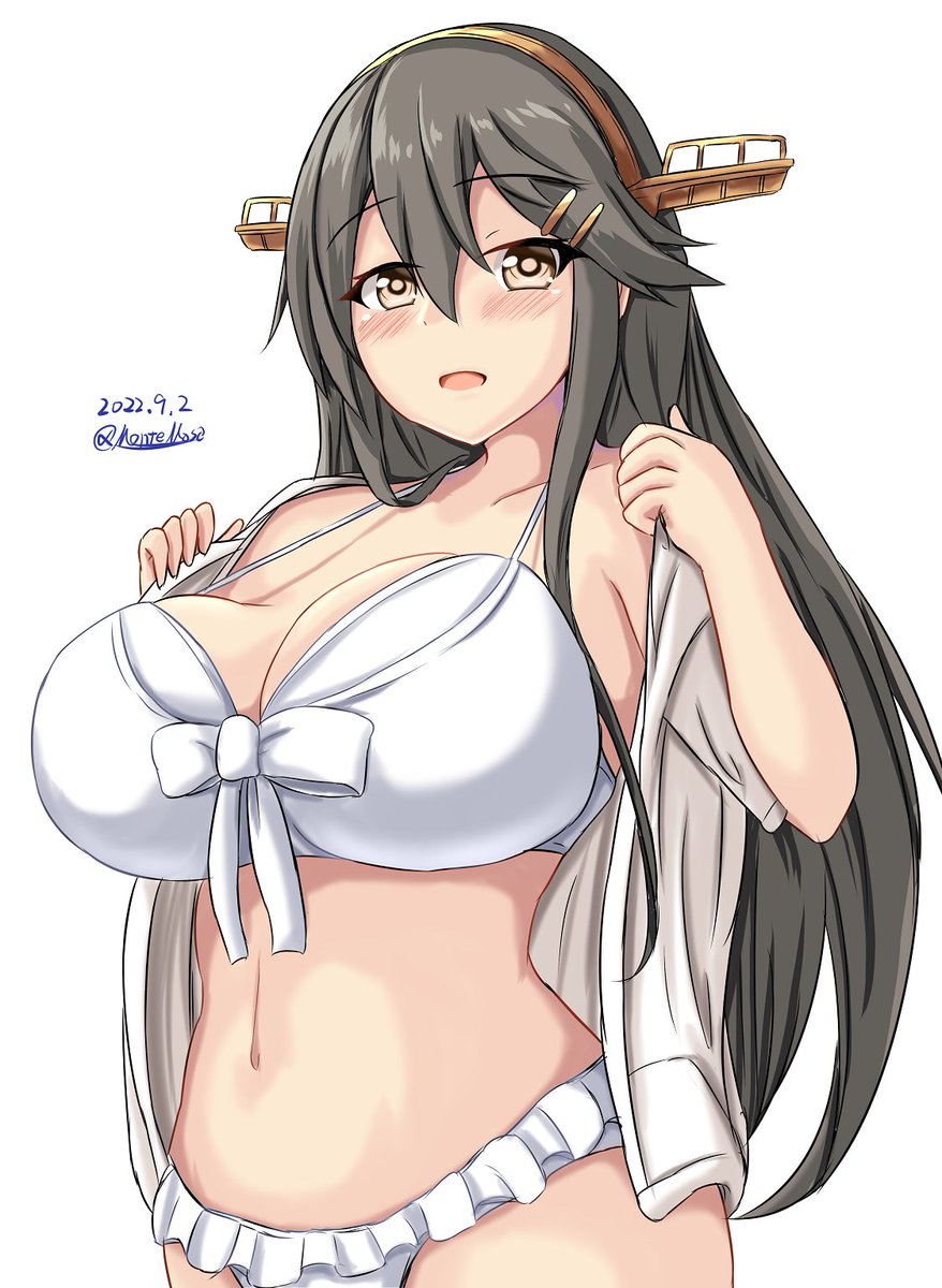 榛名(艦これ) 「#今月描いた絵を晒そう 」|MONTE@大湊のイラスト