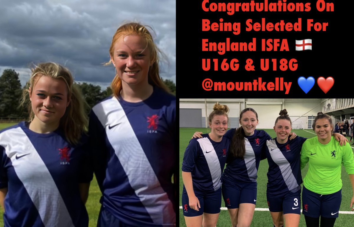 MountKellyFooty's tweet photo. Well Done To #Erin #Milly #Emma #RubyM #Rosie and #Cal on selection to this season’s England #ISFA squads
🦁🦁🦁🏴
@MountKellySport @Mount_Kelly @GuyAyling 💙❤️ https://t.co/jupf9TqrS8