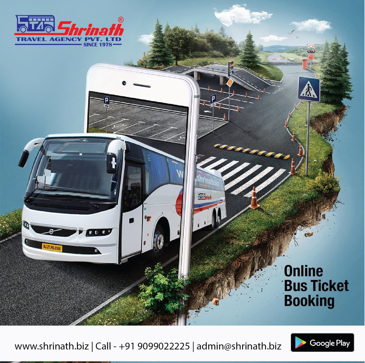 ShrinathGroup's tweet photo. #busticket #OnlineBusTickets #ShrinathTravelAgencyPvtLtd

Online Bus Ticket Booking - 𝟵𝟬𝟵𝟵𝟬𝟮𝟮𝟮𝟮𝟱

Volvo AC Sleeper buses
Deluxe AC Sleeper buses
Semi Sleeper Buses
AC/Non AC buses
.
.
#ShrinathTravels #acsleeper #sleepercoaches #semisleeper #deluxebuses #luxurybuses https://t.co/KyguzgEbDQ