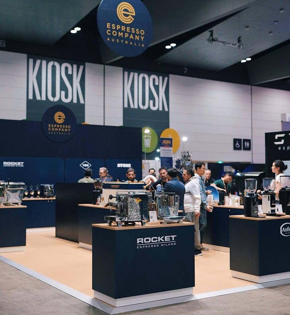 rocketespresso's tweet photo. Day 4 of Melbourne International Coffee Expo with Australian partners @rocketespressoau #rocketdoppia #lineaprofessionale #rocketpeople #rocketfamily https://t.co/RWy85LaewP https://t.co/5xxxAj8ltQ