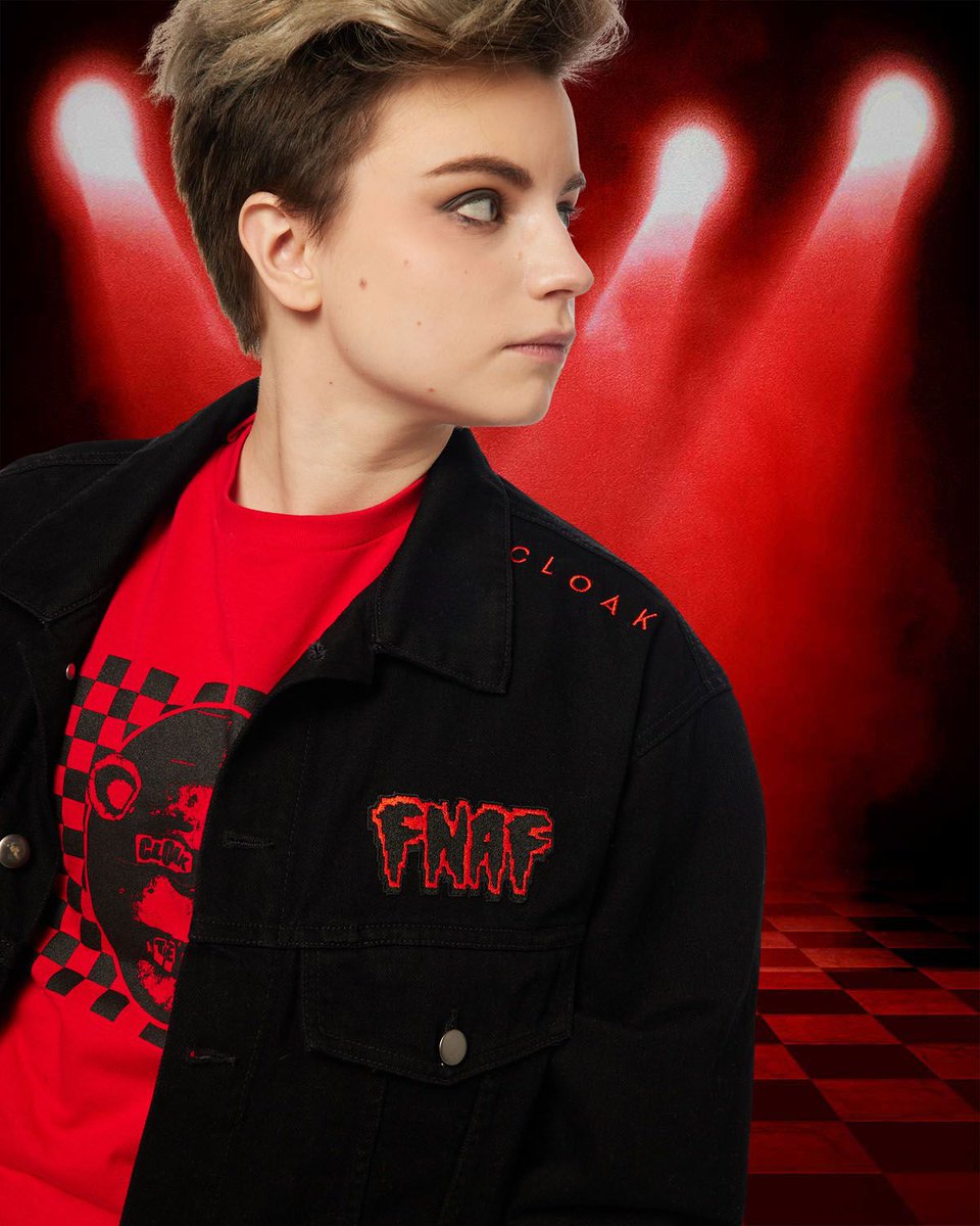 cloakbrand's tweet image. The Bite: Cloak x FNAF is LIVE now on Cloakbrand.com. Do your best to conserve power, okay?