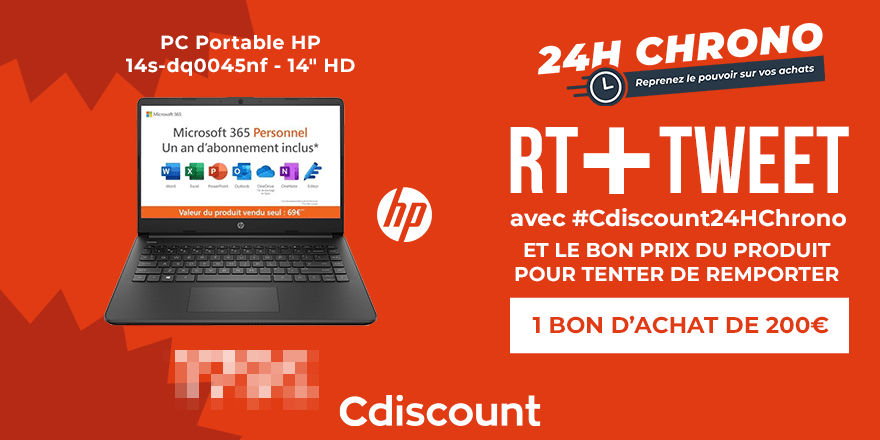 Cdiscount's tweet image. CONCOURS 24H CHRONO 🕒🚩 
2 d'entre vous remporteront chacun.e un bon d'achat de 200€ !🎁

Ce produit sera en promo demain et pour 24H seulement : saurez-vous trouver son prix exact ?

TAS demain à 9h00 ! 🙌