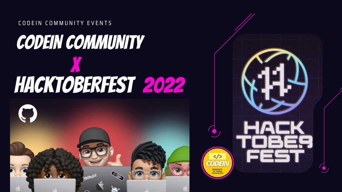 CodeinCommunity's tweet image. Hello Folks, At CodeIN Community👨💻we are coming up with HacktoberFest 2022. The best way to start your Open Source Journey! 🥳
Find out our Open Source Repositories below for HacktoberFest 2022 ✅
Fork 📌these repositories and start contributing from 1st October onwards.