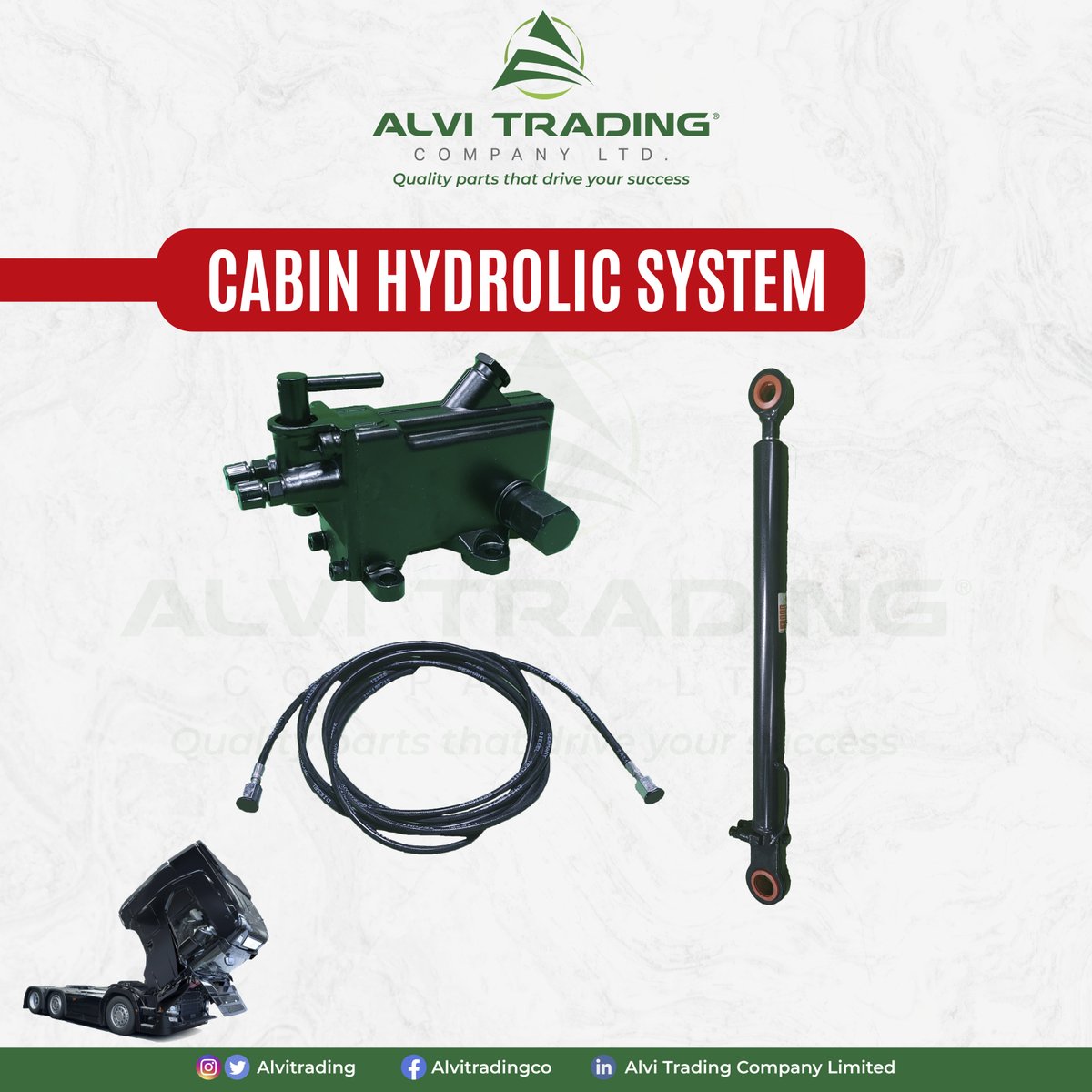 AlviTrading's tweet photo. Cabin Hydraulic System now available at the best price. Chose from either the complete system or any individual components.

Alvi Trading. Your One Stop Shop. 

#AlviCares
#KnowYourPart

Hotline: 0719444777

Quality Parts That Drive Your Success.

#teamalvi #genuine #delivery https://t.co/isqGRRJBhG