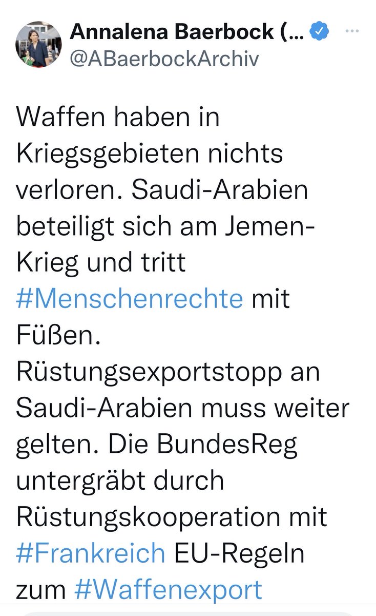 georgrestle's tweet photo. Das Glaubwürdigkeitsproblem der grünen Außenministerin @ABaerbock in einem Tweet. Dieser hier ist von 2019. https://t.co/2UXUzPlZXS