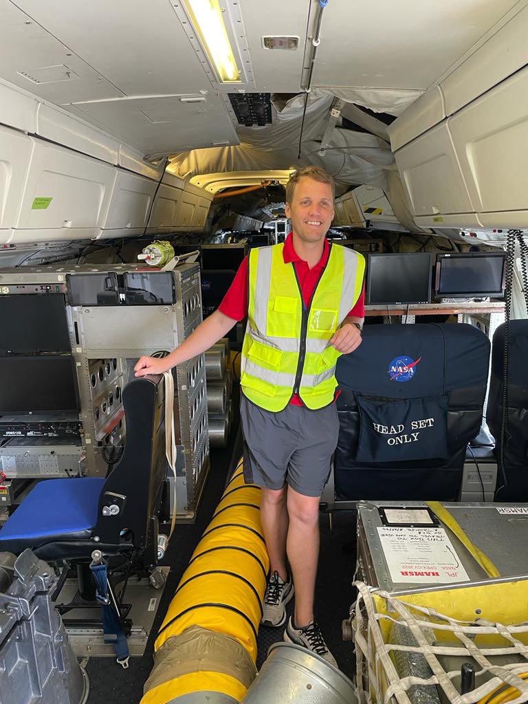 AaronJPina's tweet photo. The entire #CPEXCV team gets an A for all its efforts that started in 2019. We celebrate by flying an “A” pattern on today’s final research flight for the campaign. https://t.co/YEJfqXlO3d