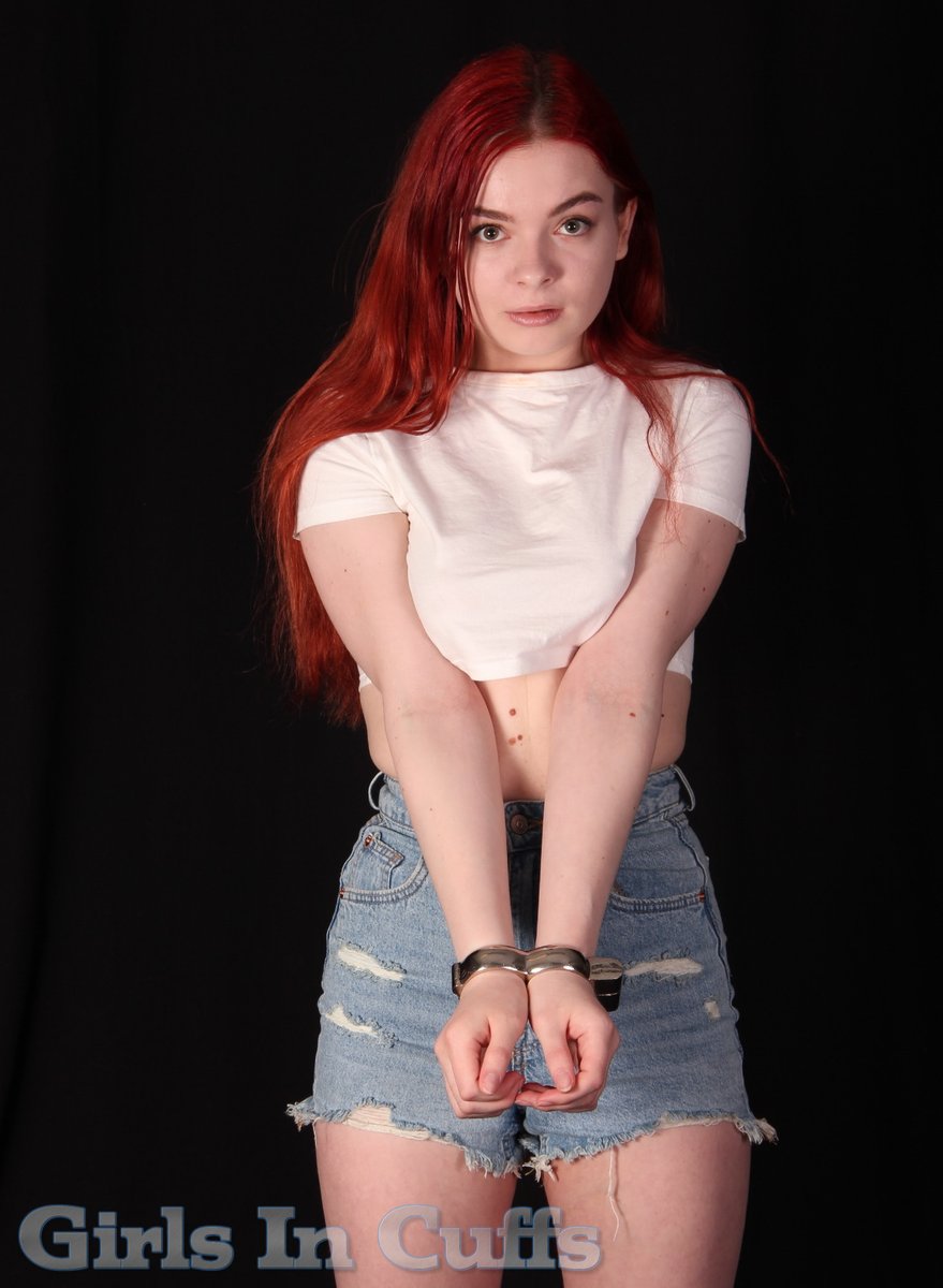 The awesome <a href="/Miss_Olivia__/">Miss_Olivia_</a>  gets stuck in Irish8 handcuffs today on girlsincuffs.com!!