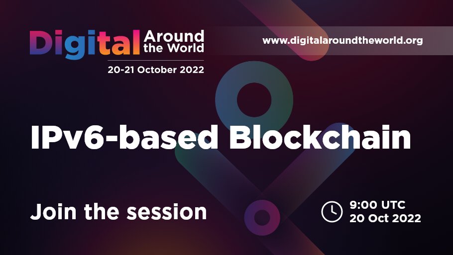 IoT_Forum's tweet image. Don&apos;t miss the IPv6-based #Blockchain session, which will address the model for peer-to-peer payments over the Internet is revisited in the context of modern #Internetprotocols, such as #DNSSEC and #IPv6.
Register here: linkedin.com/events/digital… #DAW2022 #digitalaroundtheworld2022