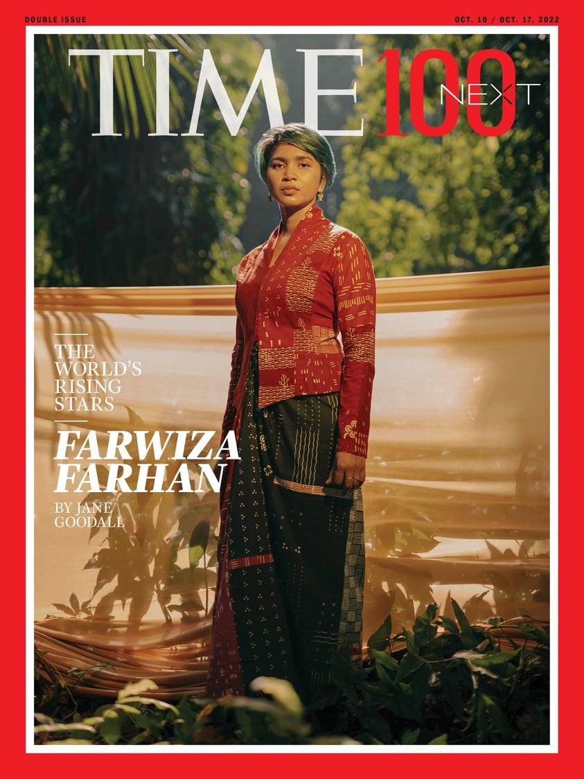 Farwiza Farhan adalah wanita asal Indonesia yang berhasil masuk daftar TIME100 Next 2022 kategori Leaders. Sosoknya menghiasi cover majalah TIME100 Next untuk edisi Oktober 2022.

TIME memang baru saja merilis TIME100 Next yang berisi sosok-sosok inspiratif dari berbagai 
.
.