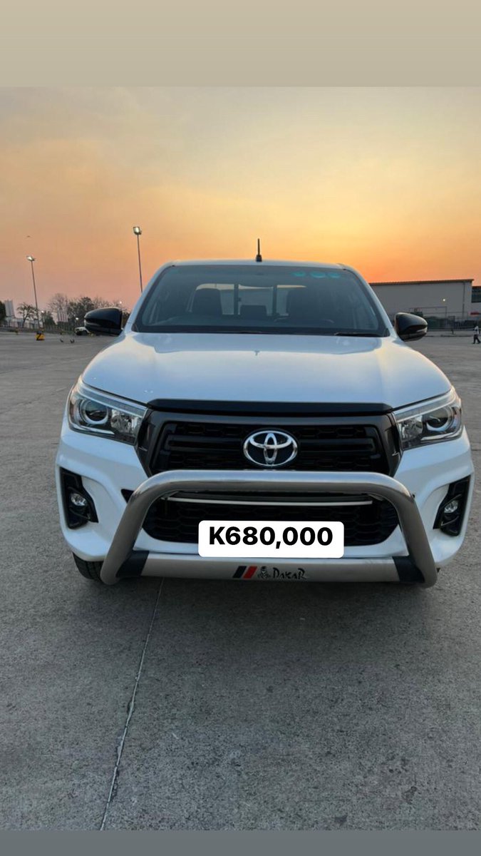 iAdfyonse's tweet photo. 2018 Toyota Hilux Dakar 
-Mileage: 44,050Kms
- Price: K680,000 
Location Kitwe 

Contact 
(IAdfyonse on WhatsApp https://t.co/uS3l5UuCS9)
+260772353838 
+260968592782 Fred 
+260960778035 Paul 
📧iadfyonsequality@gmail.com https://t.co/GjtdyQj5We