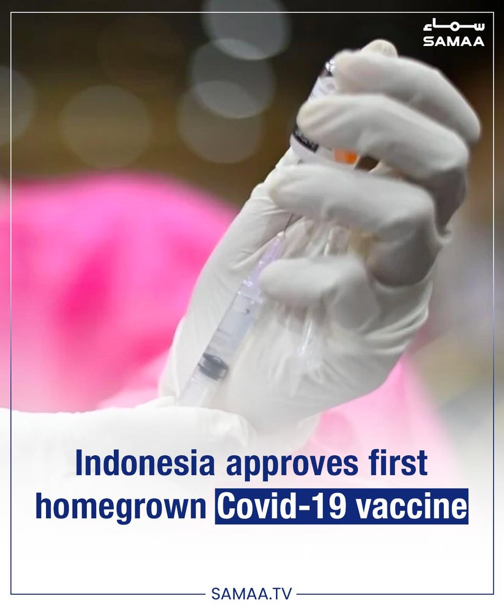 IndoVac jab can now be used as a primary dose for unvaccinated or partially vaccinated adult
samaaenglish.tv/news/40018201
#SamaaTV #Indonesia #COVID19Vaccine #CoronavirusVaccine