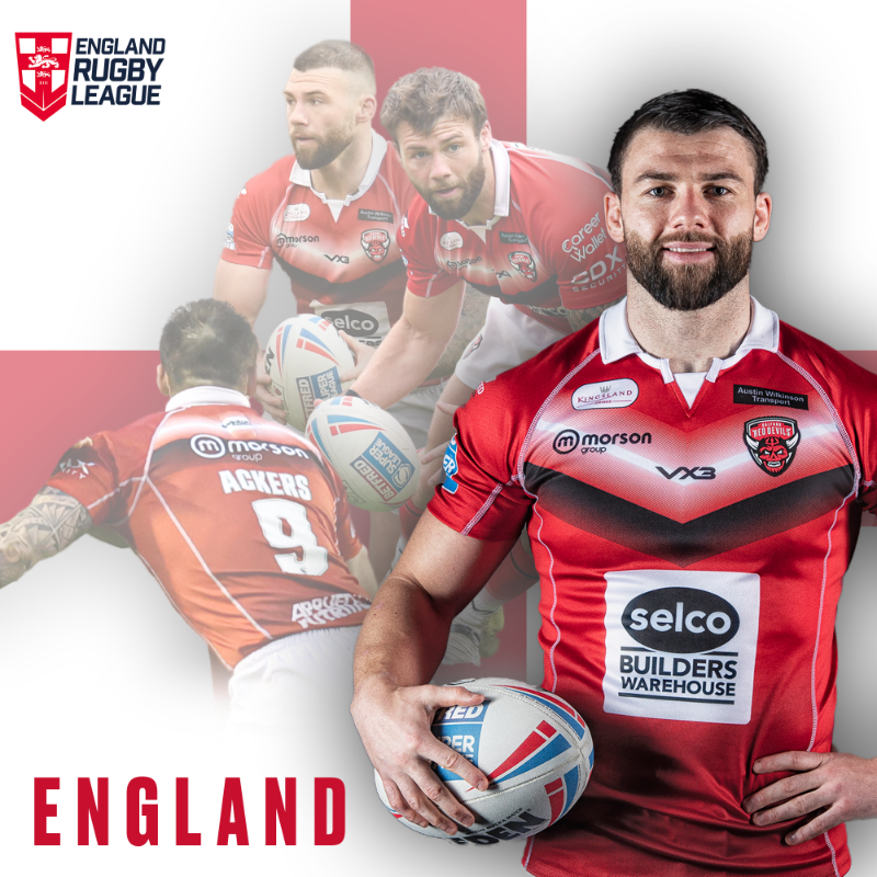 SalfordDevils's tweet photo. Andy Ackers, Marc Sneyd and Kallum Watkins have all been called-up to the @England_RL squad for the #RLWC2021!

A phenomenal achievement, lads! 🦁

💪 #TogetherStronger | 🔴👹