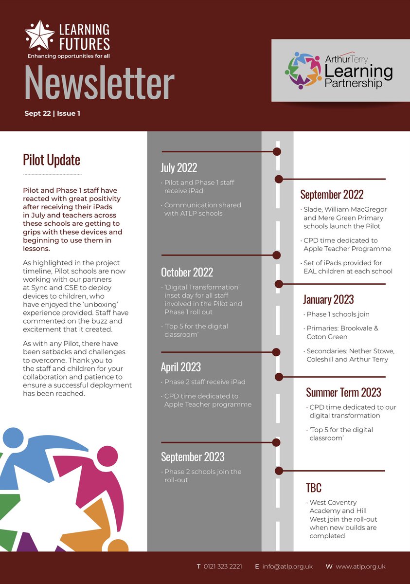 LF_ATLP's tweet photo. Read issue 1 of the Learning Futures newsletter. A monthly update on progress, initiatives and success stories. Stay tuned for more issues as we go from strength to strength on our EdTech journey. https://t.co/DqZGNnhAZh