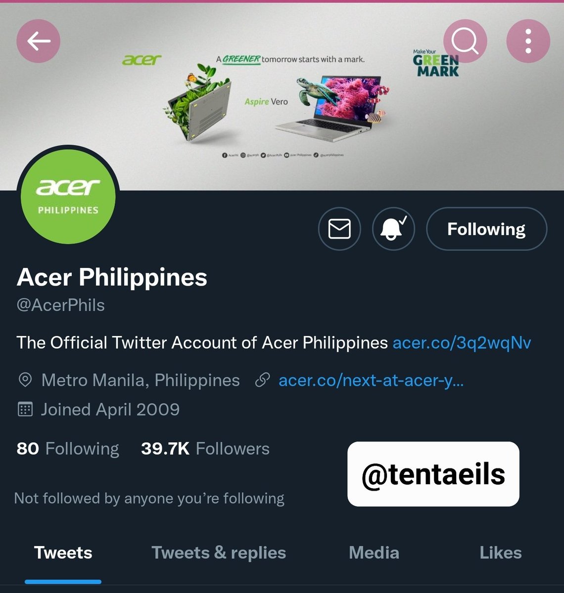 tendontens's tweet photo. @AcerPhils proof of following all socmed 🤩 https://t.co/syqyjTnxIe