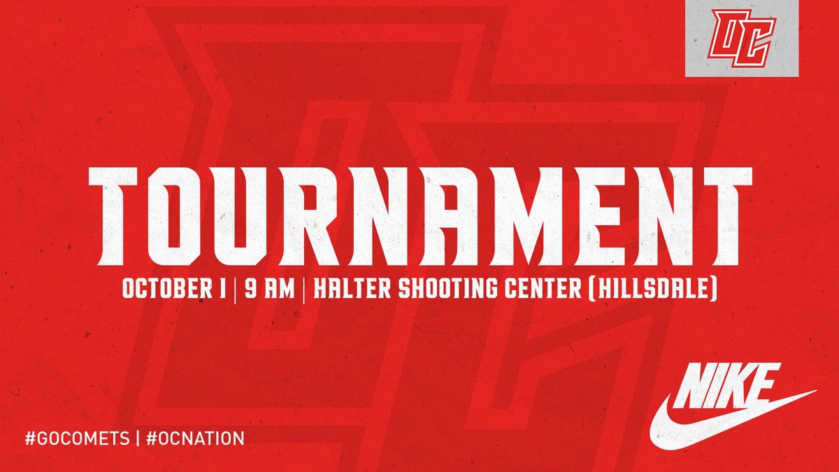 OlivetAthletics's tweet photo. The outdoor recreation team competes this morning at the State Collegiate Tournament at the Halter Shooting Center in Hilldale. #GoCOMETS #CONation https://t.co/sjHnMRoBvh
