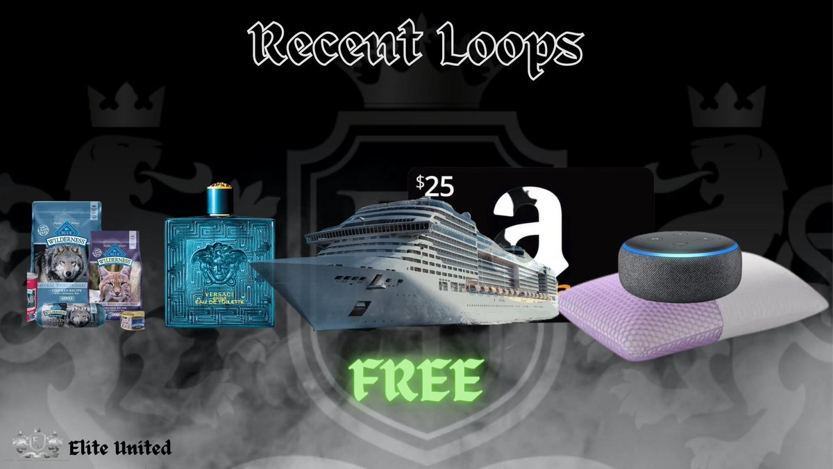 Our Recent Loops ➰

Members have been especially enjoying our cologne and free cruise trip loops ⚓️

3 Random RTs ♻️- 3 Free Elite United Trial Keys