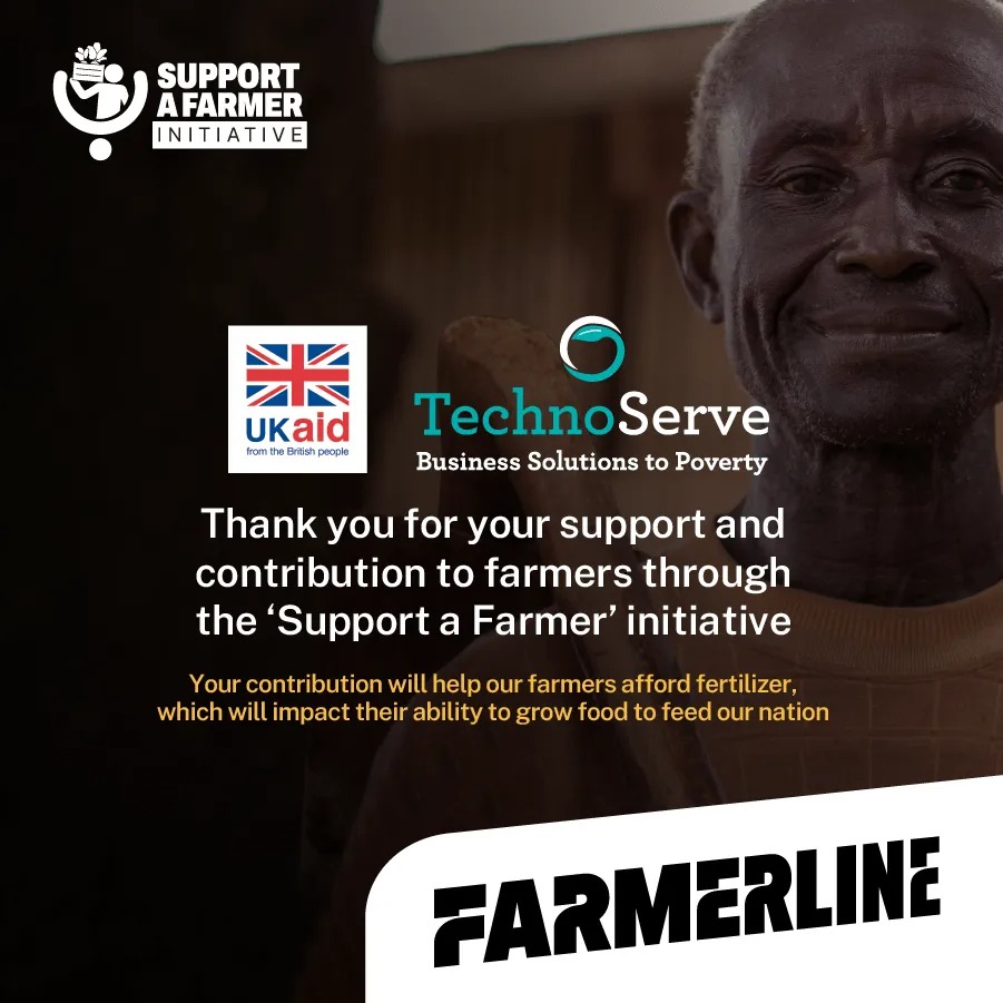 Farmerline (@farmerline) on Twitter photo Thank you <a href="/TechnoServe/">TechnoServe</a> and Department for International Development (DFID) for your support to farmers through the 'Support a Farmer' initiative
This will help farmers afford the right quantity of fertilizer to optimize their farmland and positively impact our food security. Thank you <a href="/TechnoServe/">TechnoServe</a> and Department for International Development (DFID) for your support to farmers through the 'Support a Farmer' initiative
This will help farmers afford the right quantity of fertilizer to optimize their farmland and positively impact our food security.
