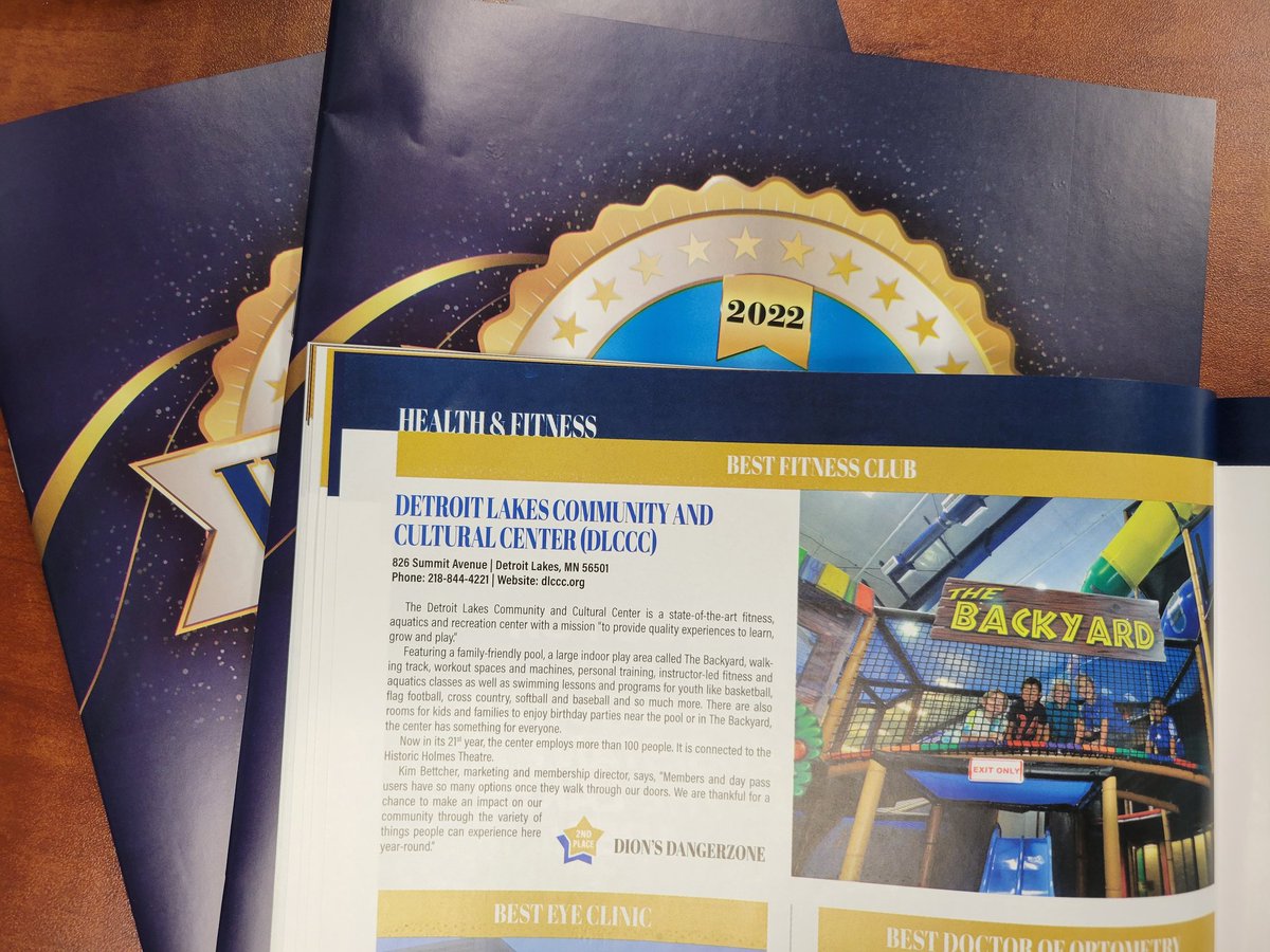 TheCenterDL's tweet photo. Thank you to all who voted for us but more importantly, thank you to our members, show patrons and guests for coming in! Proud to be voted the *Best Fitness Club* and *Best Live Music/Performance Venue* for 2022. #detroitlakes #dlccc https://t.co/OB46YzceGV