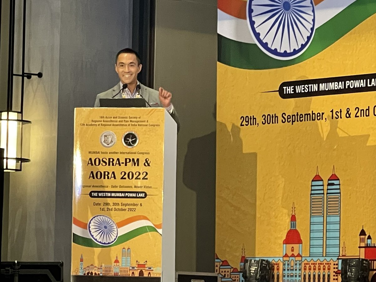 MinervMaria's tweet photo. @EMARIANOMD as Orator for the Dr. Ravindra Bhatt Memorial Oration “The Future of Regional Anaesthesia ‘Year 2045’” https://t.co/h4sT5TXBls