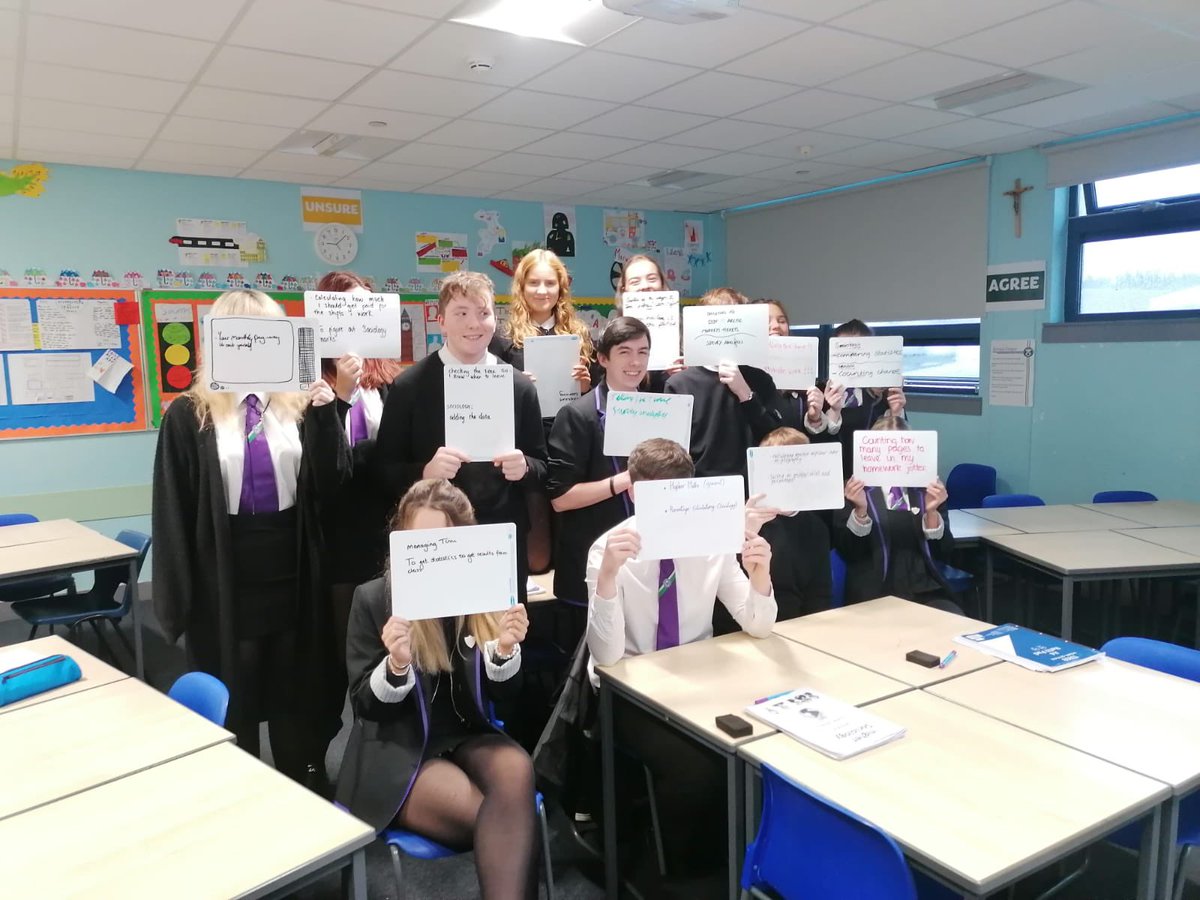 StAndrewsA_Soc's tweet photo. Social Subjects have been taking part in #MathsWeekScotland by writing down all the times they have used maths in their day this week! https://t.co/2XoBLQNlWf