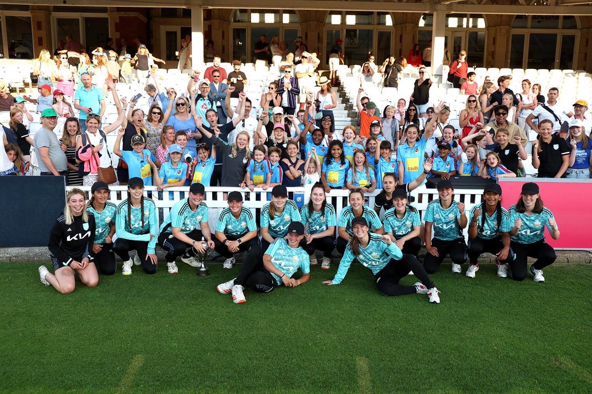 surreycricket's tweet photo. A huge thank you to all our fans who supported us this year and made it such a memorable season.

We’re grateful for all our fans and can’t wait to welcome you back to The Kia Oval 🤎🏏 

#surreycricket https://t.co/kW77TJsj9E
