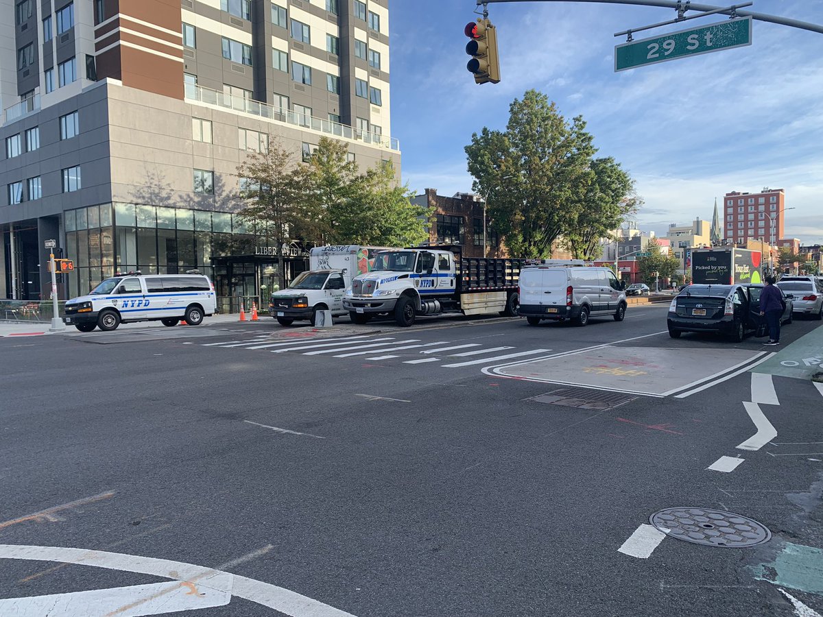 Complete disregard for  childrens safety. <a href="/NYPD72Pct/">NYPD 72nd Precinct</a> blocking crosswalk at ps 172, parked on median &amp; in teacher parking @ psK172. The precinct has a roof lot, scores of spots around bldg, and an overflow lot. @NYCCouncil38 <a href="/CCRB_NYC/">NYC CCRB</a> <a href="/BkCB7/">Brooklyn Community Board 7</a> <a href="/placardabuse/">placard corruption</a> <a href="/StreetsblogNYC/">Streetsblog New York City</a> <a href="/UFT/">UFT</a>