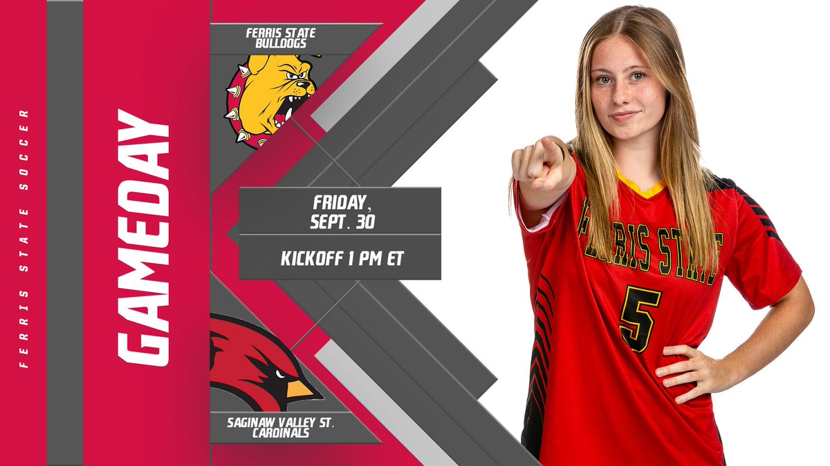 Ferris Athletics (@ferrisathletics) on Twitter photo THIS AFTERNOON! Bulldog Soccer plays host to Saginaw Valley State at the Bulldog Soccer Field! Start time set for 1 pm ET <a href="/FSUWSO/">Ferris State Soccer</a> THIS AFTERNOON! Bulldog Soccer plays host to Saginaw Valley State at the Bulldog Soccer Field! Start time set for 1 pm ET <a href="/FSUWSO/">Ferris State Soccer</a>