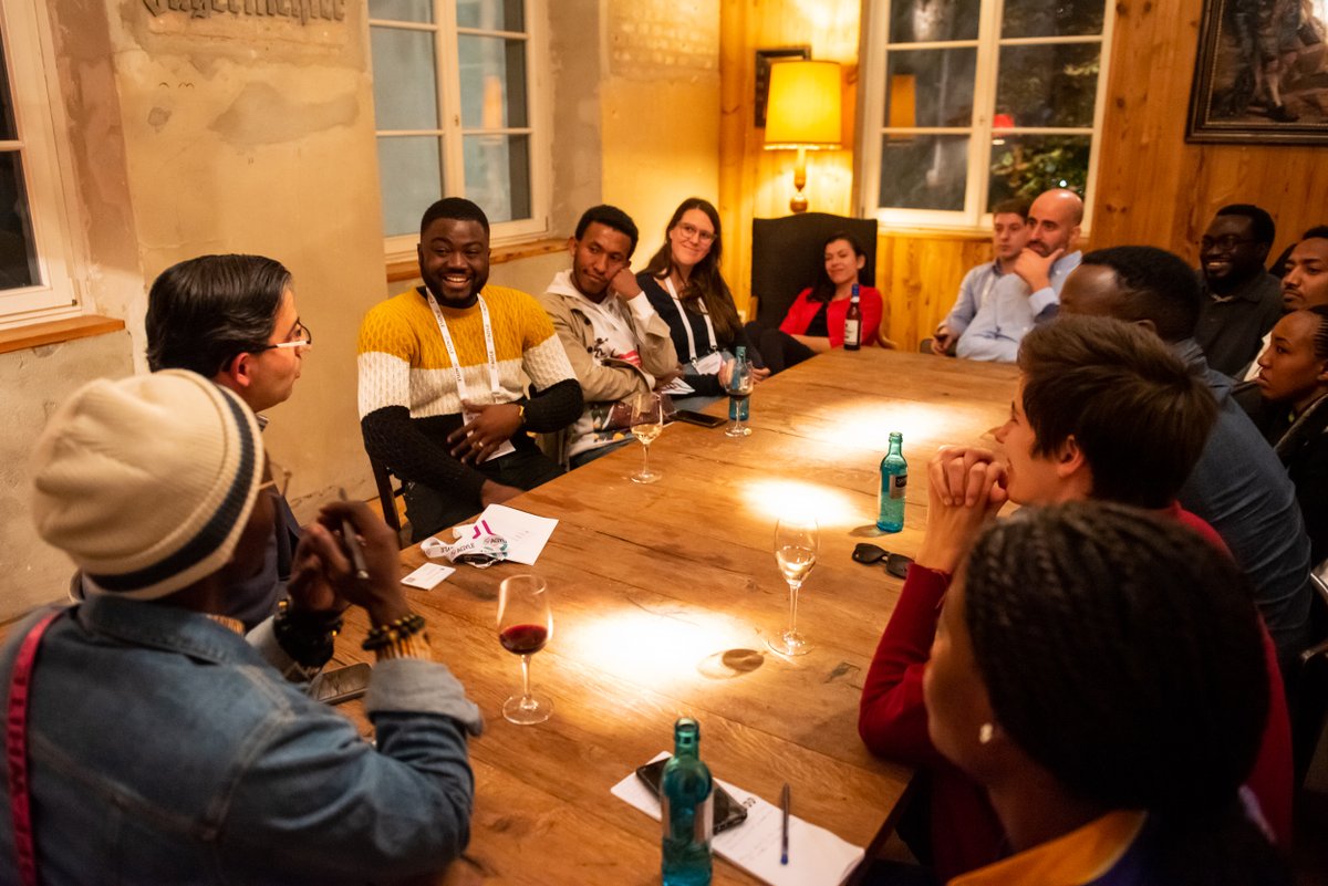 Land_of_Ideas's tweet photo. The #AGYLE Fireside Chat last night was a great opportunity to network and chat with impressive entrepreneur personalities for our #AGYLEBerlinWeek 22 participants. Thank you all for this very special evening! @AgenturWirtEnt @giz_gmbh @Der_BDI @UteWeiland @BMZ_Bund #AGYLE22 https://t.co/FteYW8DEnT