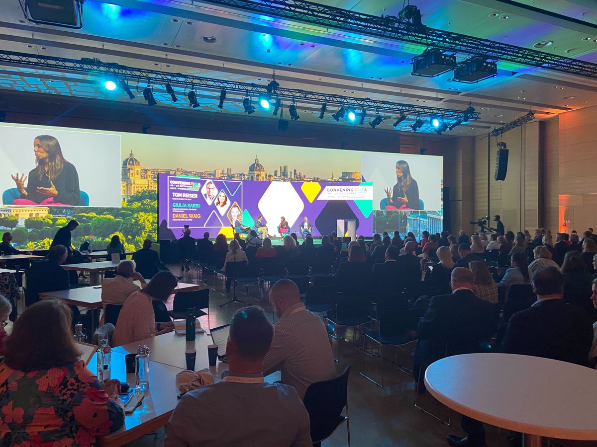 Swapcard's tweet photo. This is the last day of @pcmahq’s #ConveningEMEA and we wanted to thank everyone who attended here in Vienna & virtually from all over the world! 🌍
We hope to see you again next year! 👋
Learn more here: https://t.co/lFcdRTa7Dd
#pcmaemea #hybridevents #eventprofs #swapcard https://t.co/aoycewy2LS