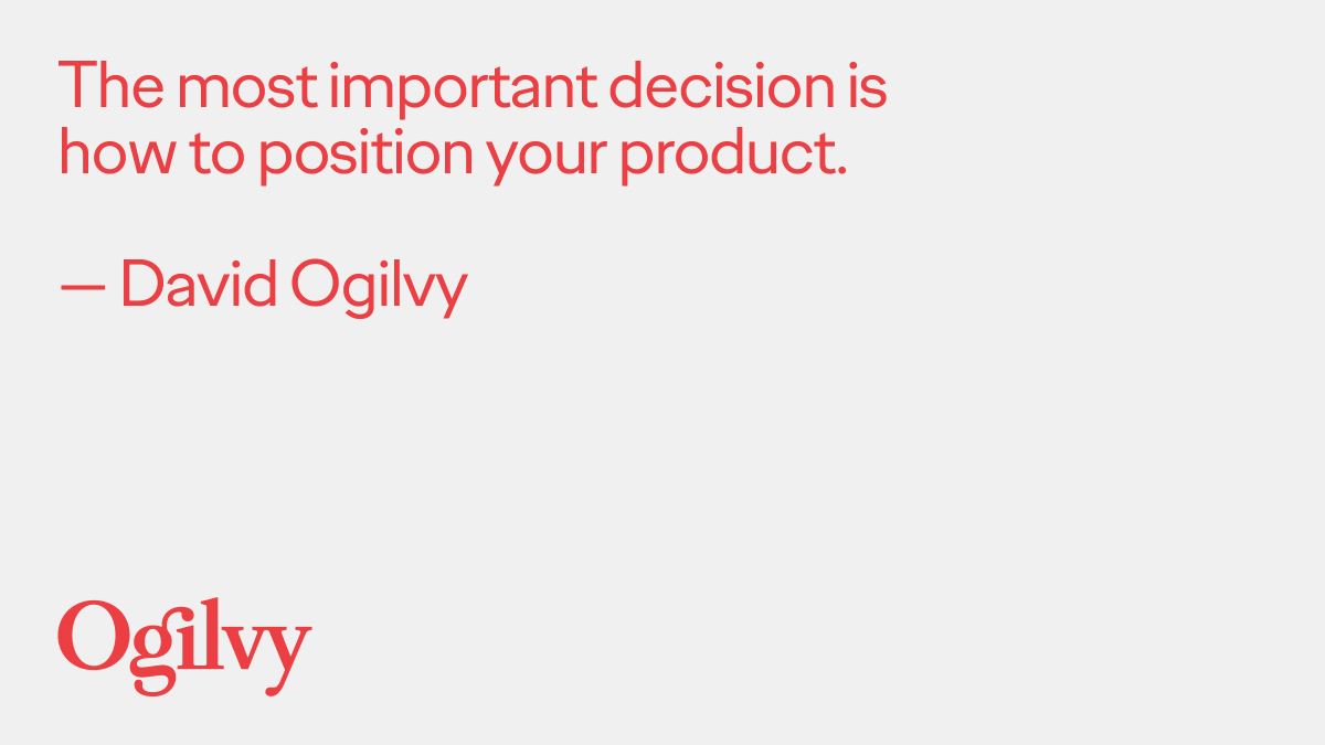 Ogilvy's tweet image. Your Friday #Ogilvyism