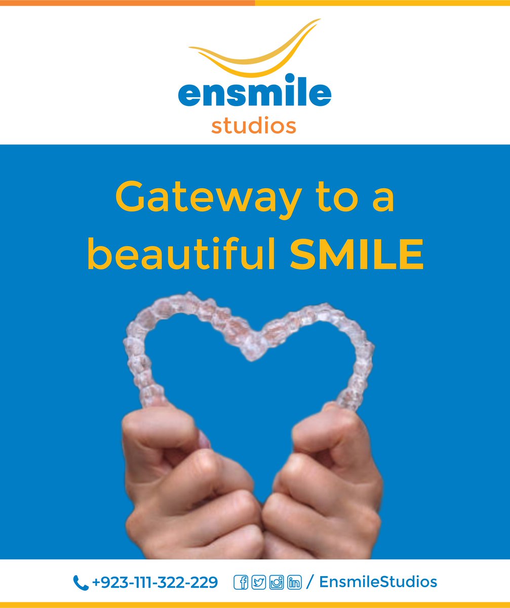 EnsmileStudios's tweet photo. Gateway to a beautiful SMILE!
Book your appointment today:
Tel: +923-111-322-229
Address: Office No. 16, Crescent Arcade, G-8 Markaz, Islamabad.
#aligners #dentistry #oralhealth #dentalcare #MetaTechHealthLtd #ensmilestudios #InvisibleDentalAligners #healthy #dentalcare #smile https://t.co/UeAObH3fKr