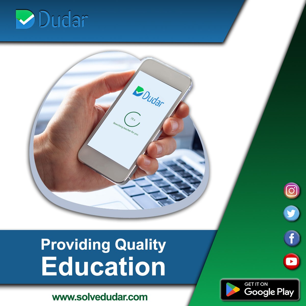 solvedudar's tweet photo. #Dudar works with the motive of providing #quality education in a budget friendly way. Choose Dudar and learn with #experts.
.
.
Learn more: https://t.co/MaiC81Rebs
.
#education #doubtful #tutors #instanttutor #solveproblems #tutoring #learning #onlineclasses #classroom  #online https://t.co/WkJeK7gVFm