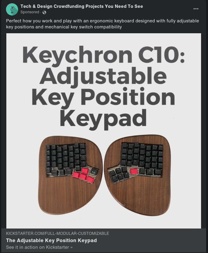 bAdmArk's tweet photo. Key @KeychronMK didn't know you were working on a C series...

#Fake #AbusingCopyright #KickstarterScam https://t.co/NrlmYRyL4g