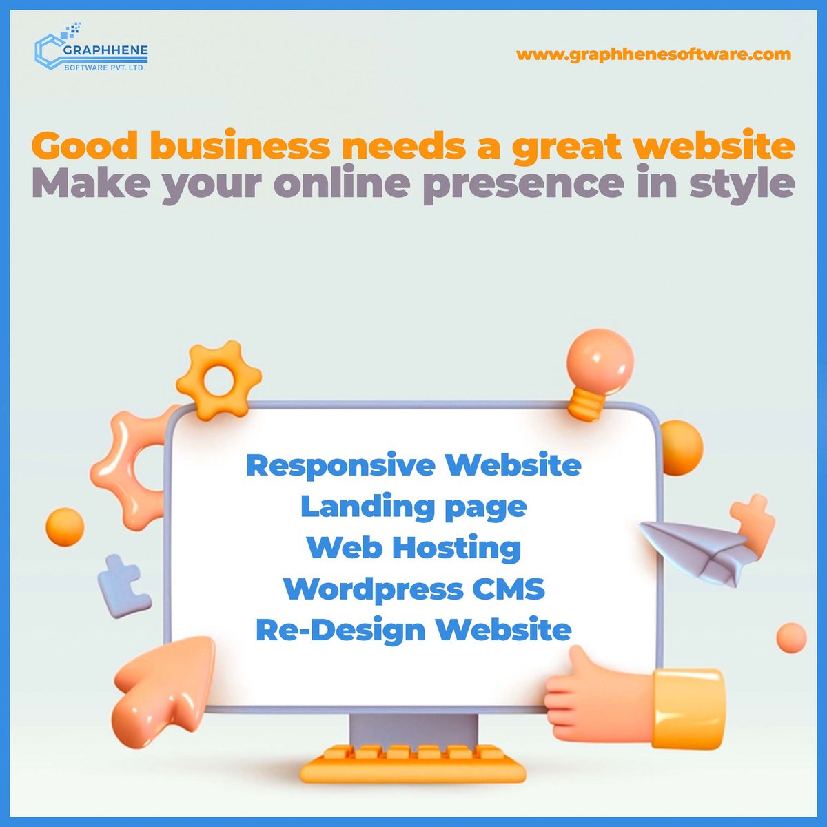 Graphhenesoft's tweet image. Create a professional #website for free with “#GRAPHHENE #SOFTWARE”.

We offer customized #websitedesigning and #Mobile #application
Book your appointment: graphhenesoftware.com
#ShahRukhKhan #digitalmarketing #Lewis #Tamil 
#PS-1 #Bullish #itservices