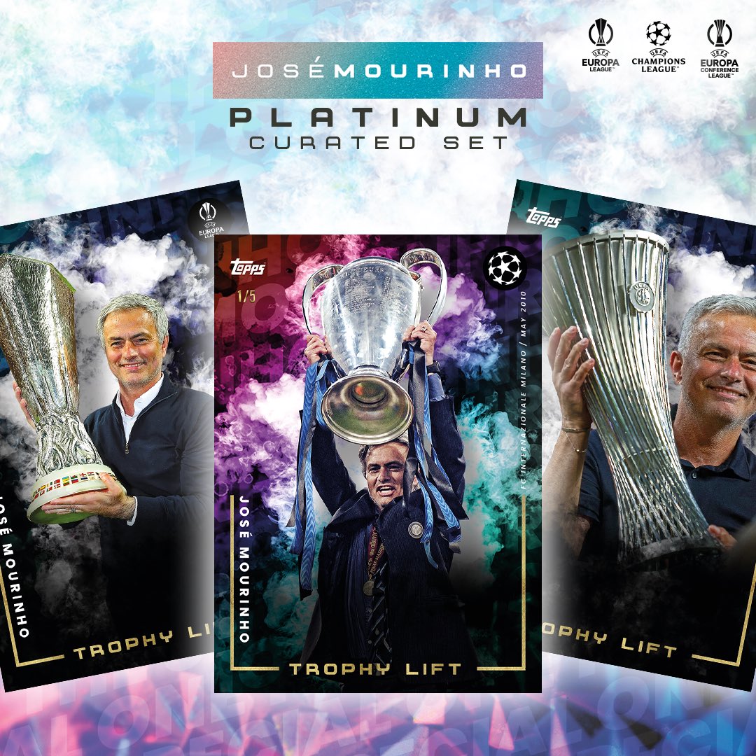 Topps UK on Twitter: "Let's take a closer look at some of the cards and players that have made it into the José Mourinho Platinum Curated Set. 👀 🤩 Base cards 🏆