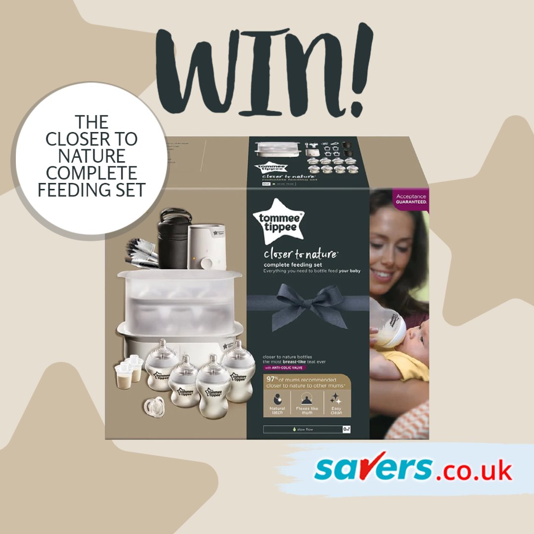 SaversHB's tweet photo. We're giving you the chance to #WIN the Closer to Nature Complete Set by Tommee Tippee!🍼
To simply FOLLOW @SaversHB &amp; RT

Competition closes 04/10/22. UK only. T&amp;Cs apply - https://t.co/yQZd1oVhPQ
#savershb #ukcompetition #ukgiveaway #giveaway https://t.co/D1cWlWflv7