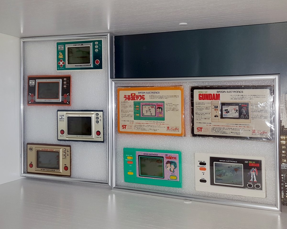 Kirill_Live_'s tweet photo. Organized part of my #LCDGame collection.
now they are protected from dust and dirt under the glass!
They can be easily removed for battery replacement.
#GameAndWatch #ゲームアンドウオッチ #oldgames #80s #VintageGame #PortableGames #電子ゲーム https://t.co/vEb9dRor20